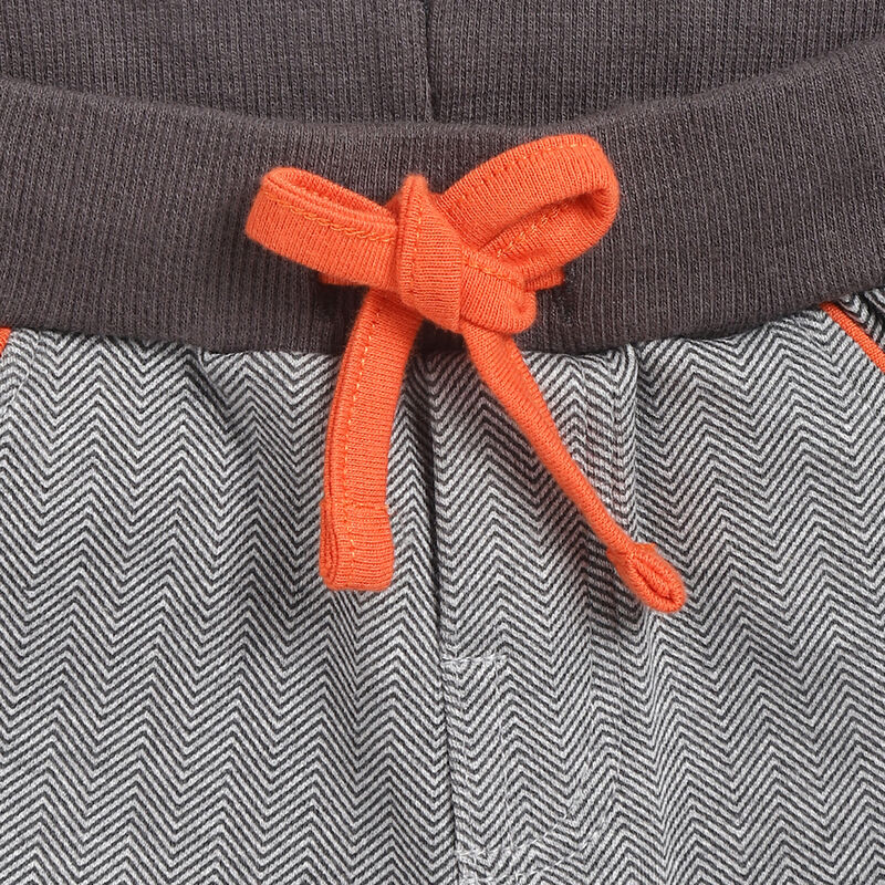 Boys Medium Grey Applique Sweatshirt with Trouser image number 5